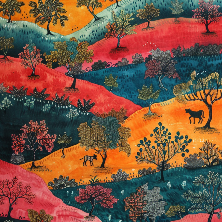Kalamkari Fine Art Prints